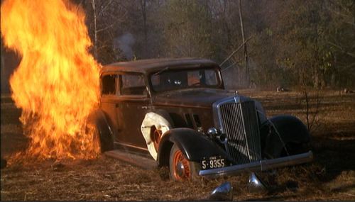 Bonnie Clyde Car Fire